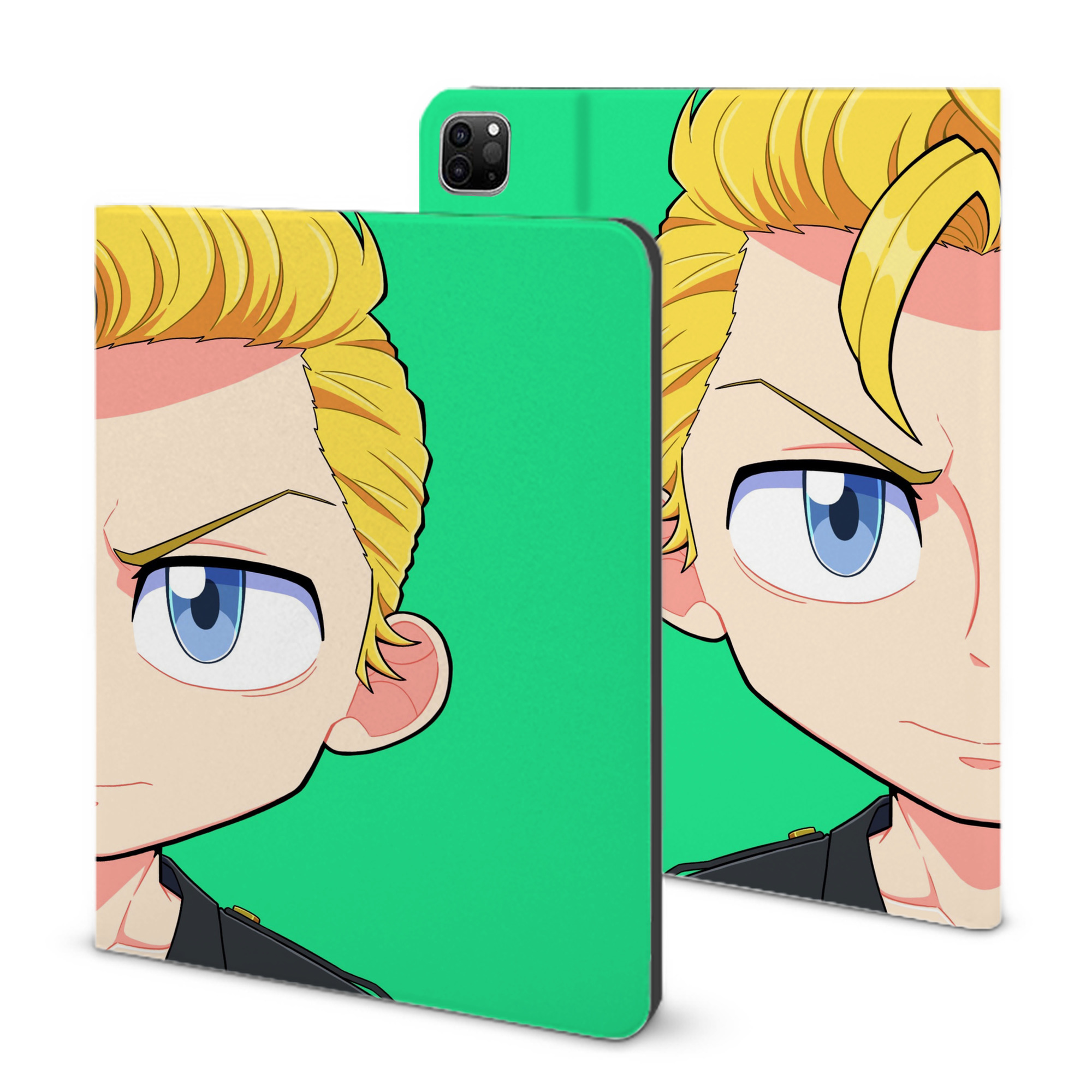 （画像用） 東京リベンジャーズ Tokyo Revengers IPad ケース ブック型 PUレザー TPU 耐衝撃 軽量 薄型 ペン収納なし 全面保護 IPad 各モデル対応